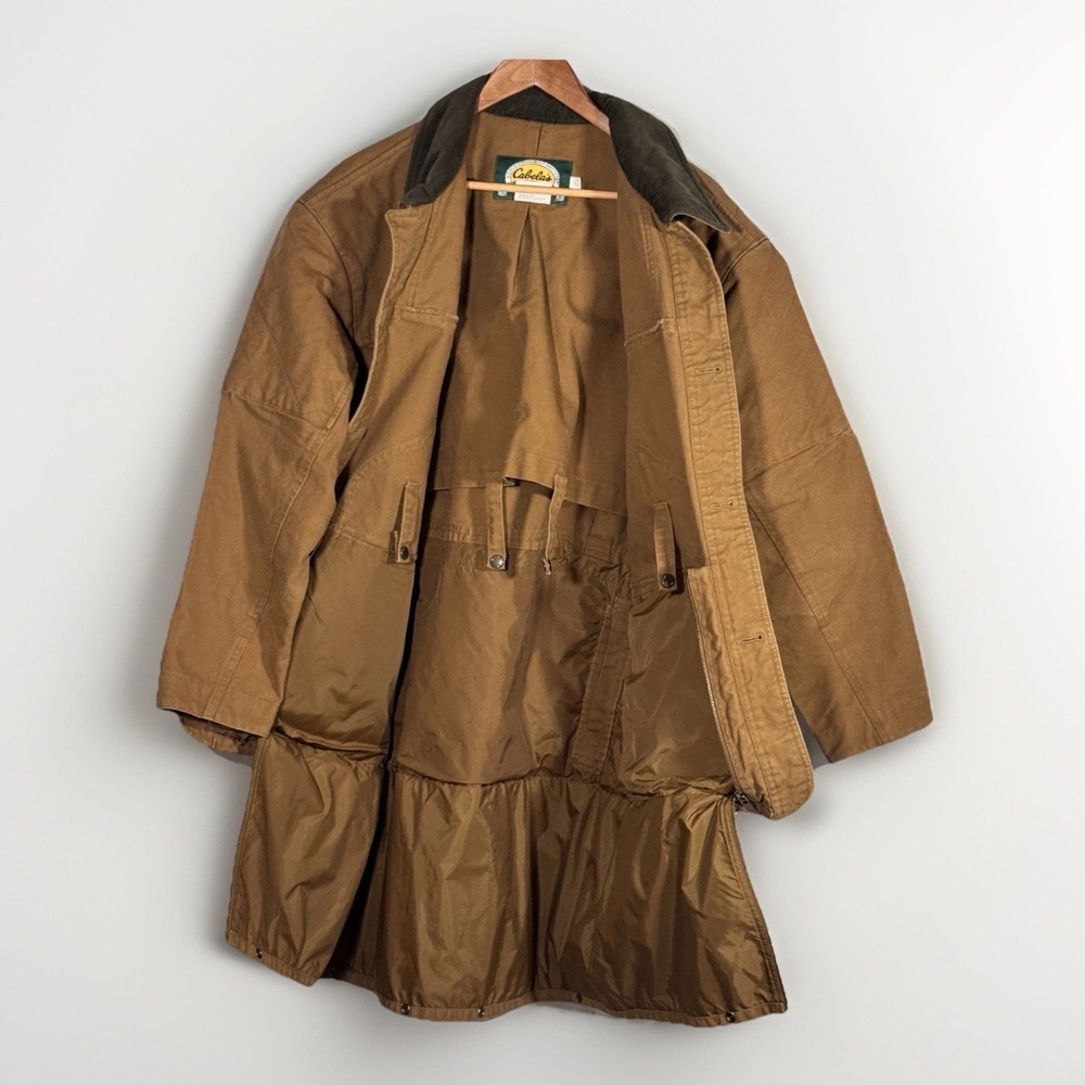 Cabela's Field Heavy Duty Coat Converts Short/Long Duster Jacket Men's L Hunting